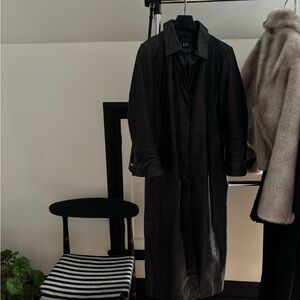 GAP Genuine Leather Trench Coat